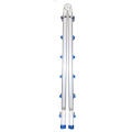 EN131 5X4 Adjustable 17 FT Aluminium Telescoping Multi-Position Multi-Use Ladder